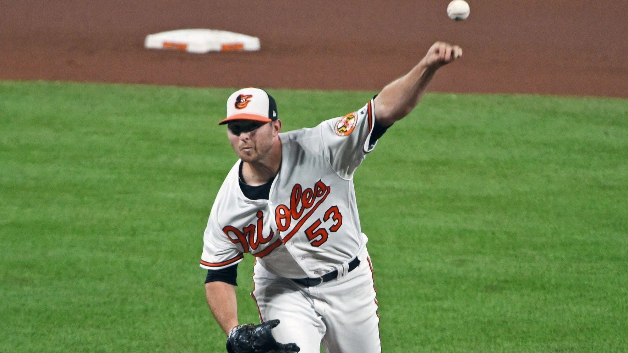 Zach Britton walks on the wild side in his first appearance of the season