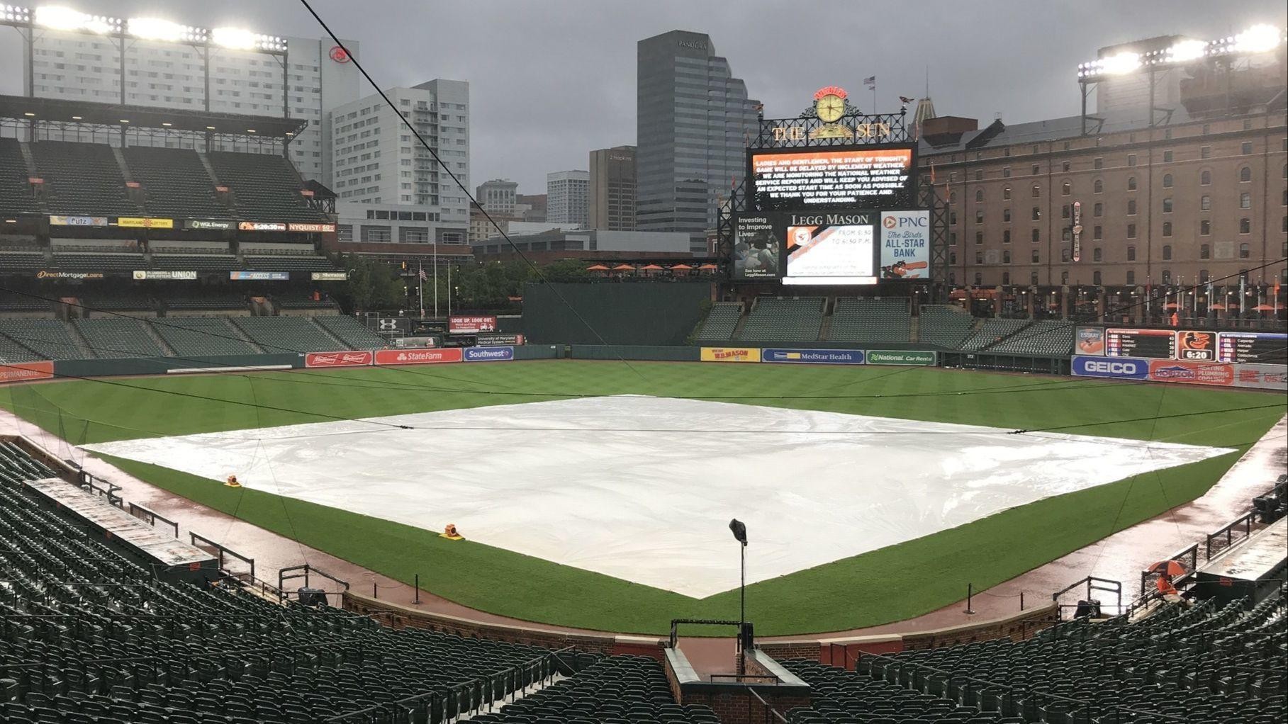Monday's OriolesBlue Jays game delayed by rain