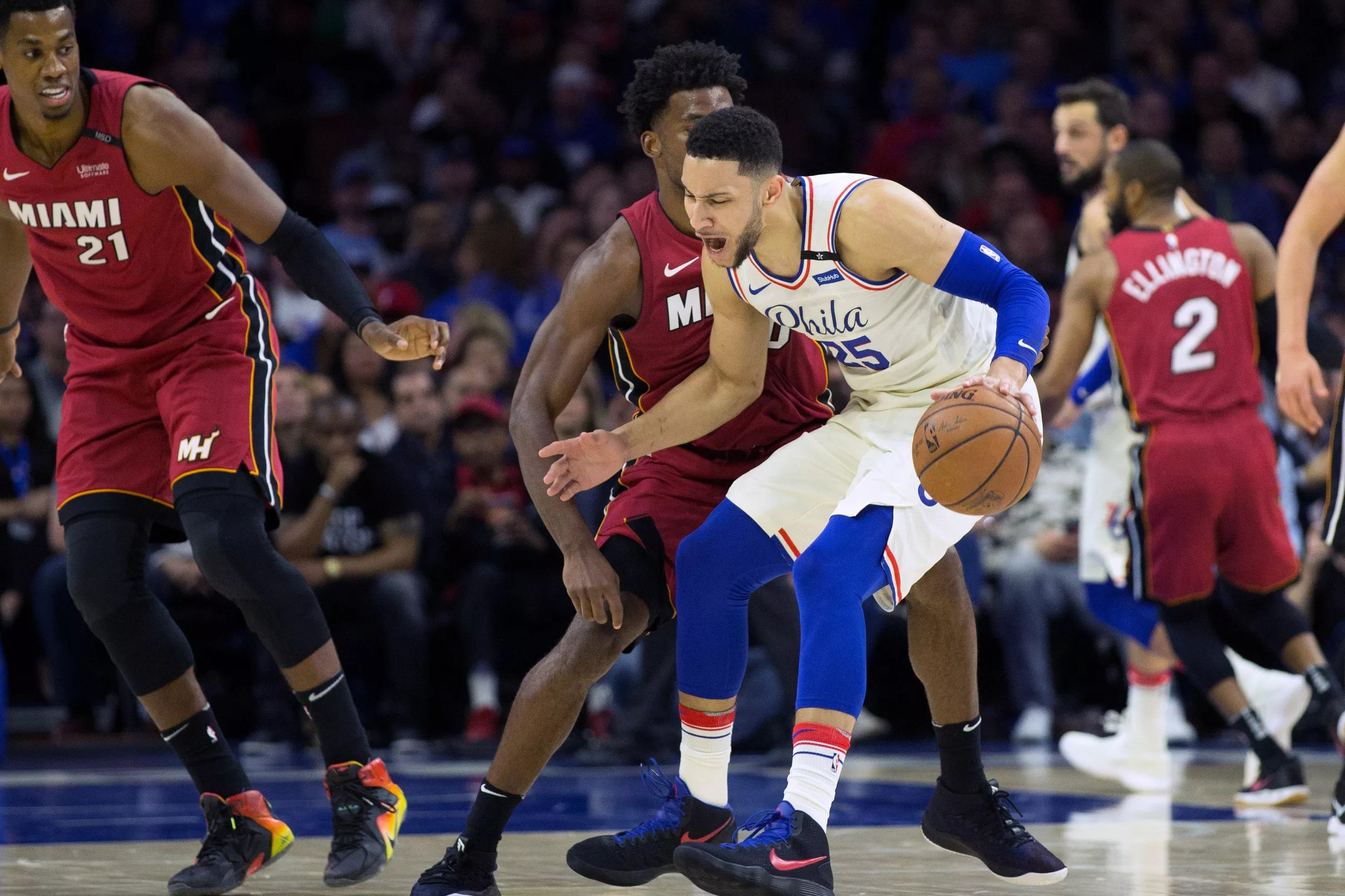 One play defined the Miami Heat’s playoff win over the Philadelphia 76ers