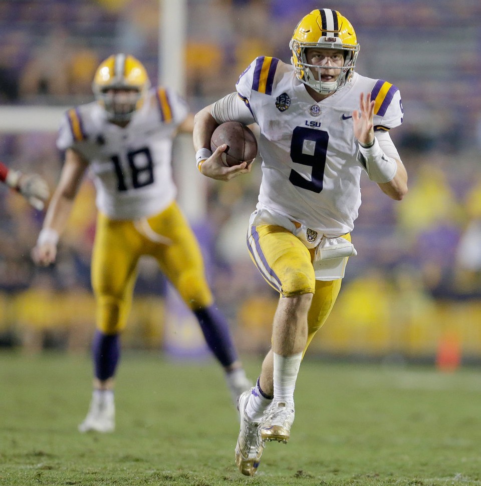 One LSU Coach Wants Joe Burrow To Run More But Ed Orgeron Isn T So