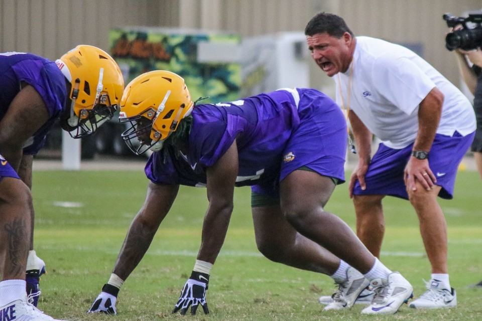 A closer look at the defense what happened at LSU fall camp Day 2
