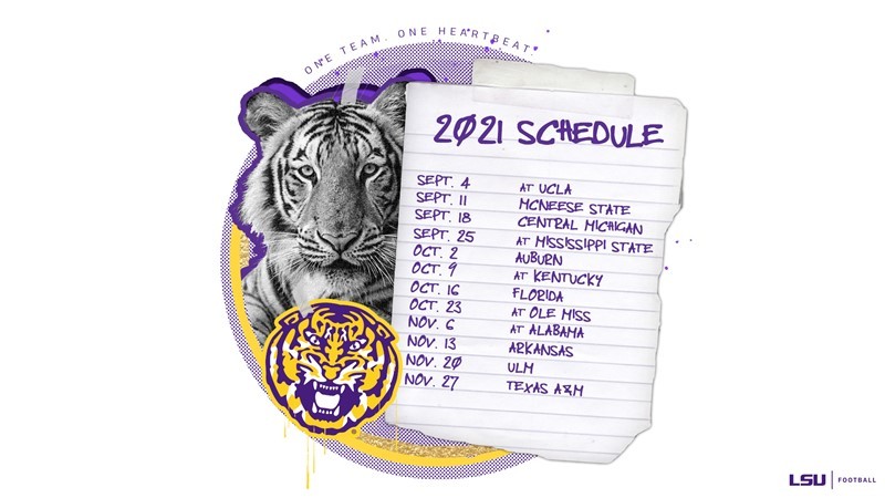 LSU Announces 2021 Football Schedule