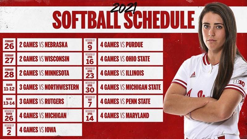 Indiana Softball Announces 2021 Schedule