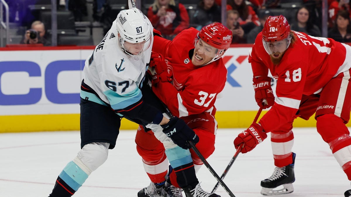 Detroit Red Wings vs. Seattle Kraken Best photos from Little Caesars Arena