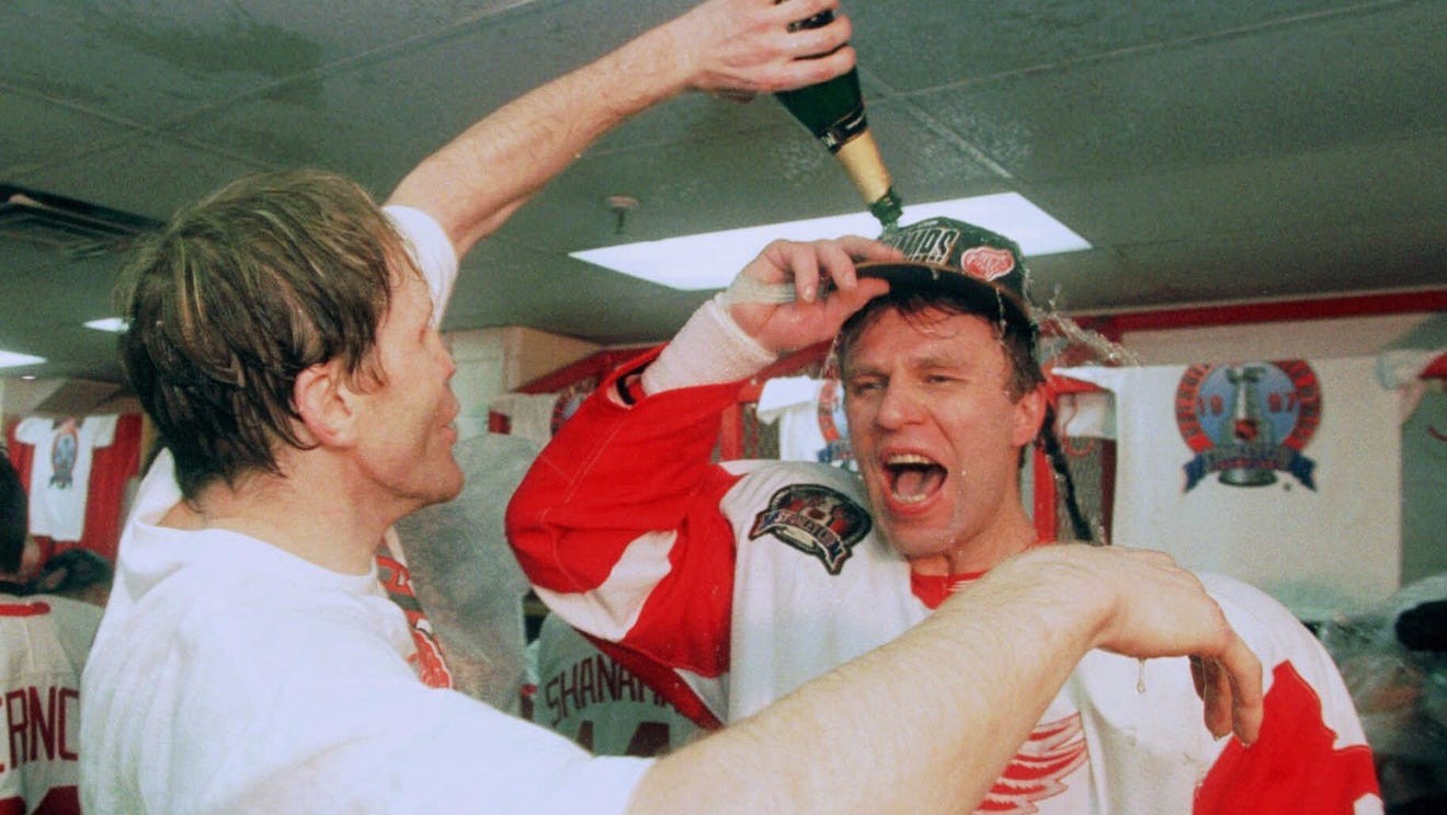 Detroit Red Wings' 1997 Stanley Cup team celebrates anniversary