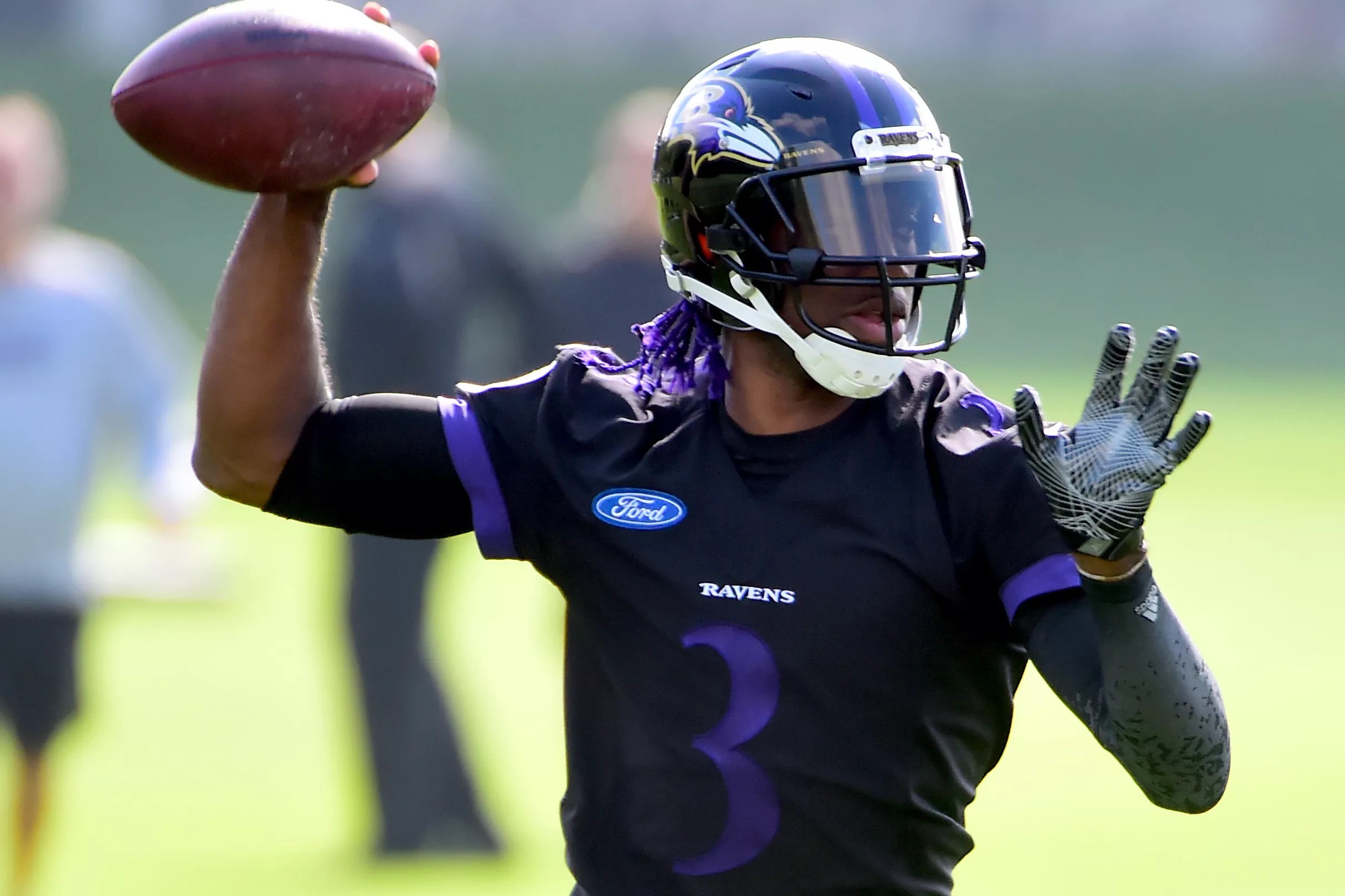 Ravens pretraining camp roster chances QB/RB
