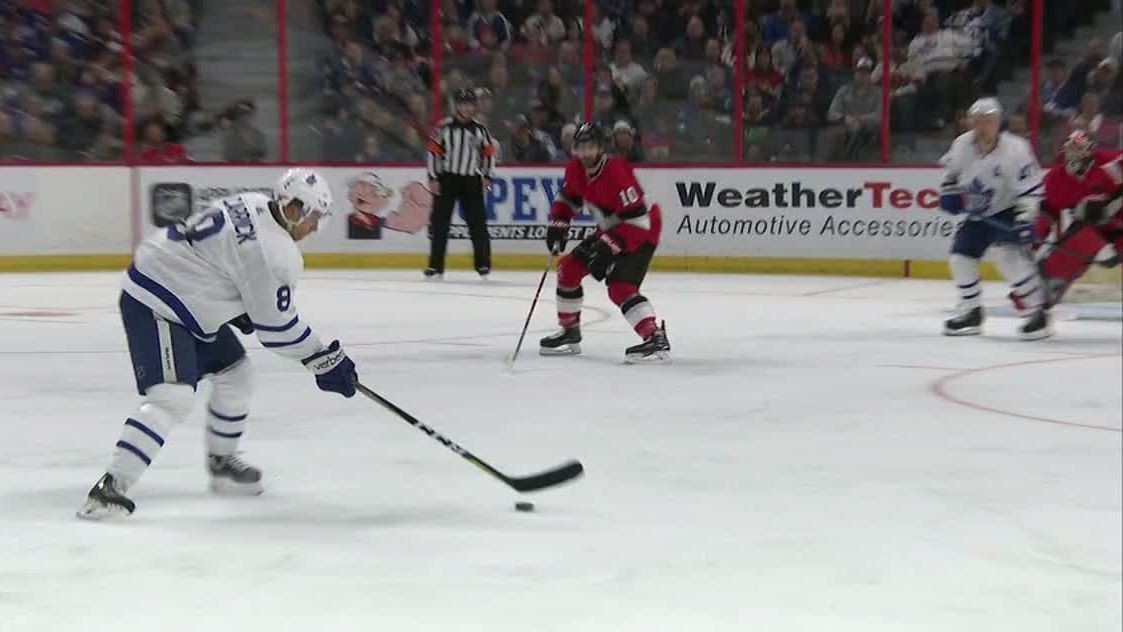 Carrick Caps Comeback In 3rd Maple Leafs Beat Senators 4 3