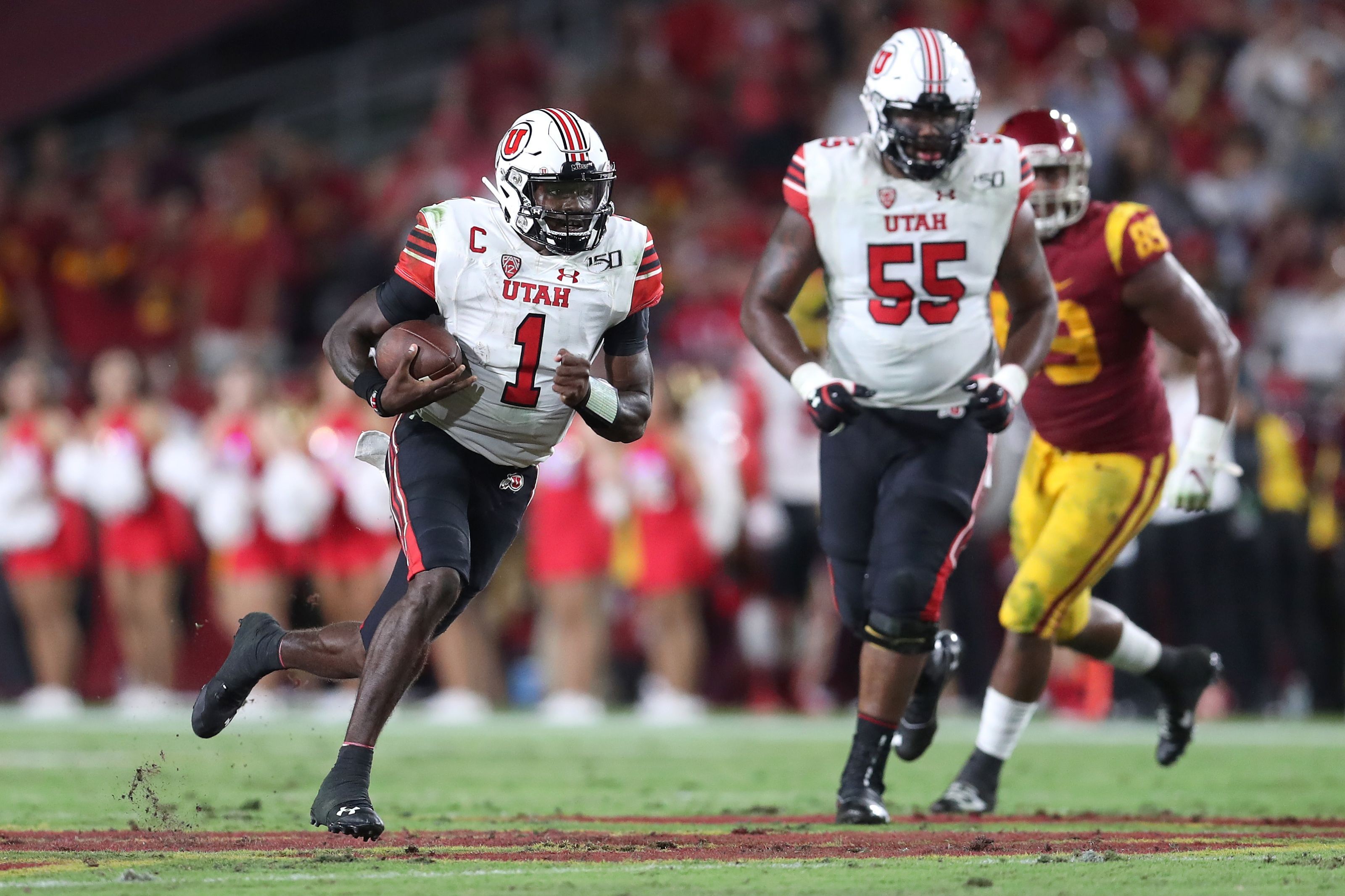 Potential Chargers draft target Utah quarterback Tyler Huntley