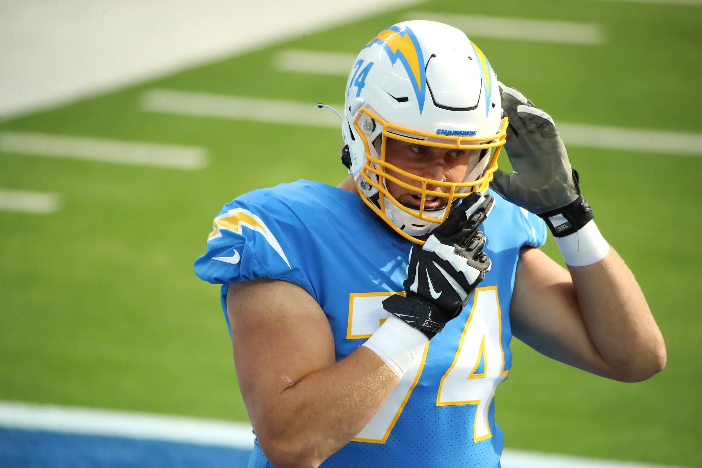Which position do the Chargers still need to address before training camp?