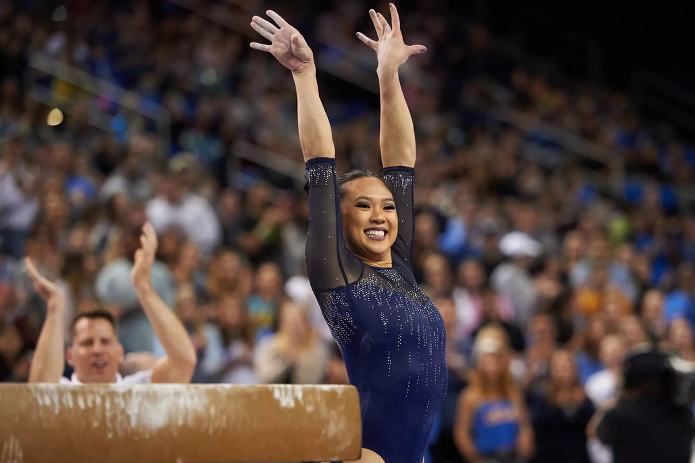 4 UCLA Gymnastics Heads to the Desert to Face the 17 Gymcats