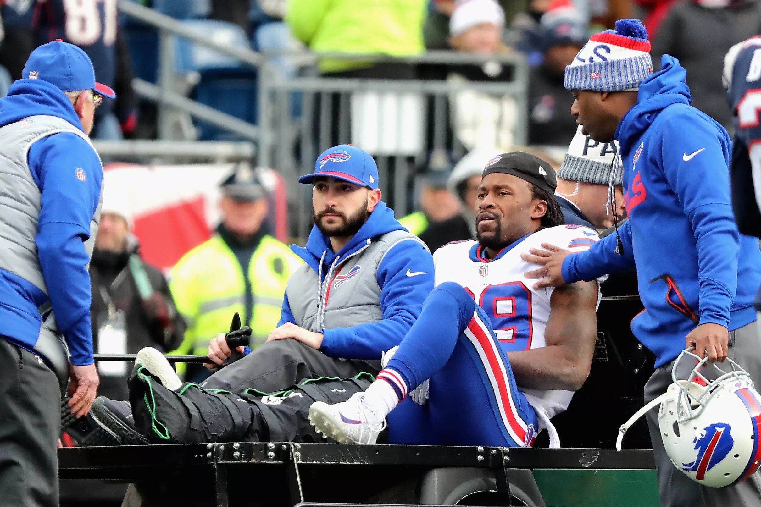 Buffalo Bills RB Travaris Cadet suffers gruesome ankle injury against