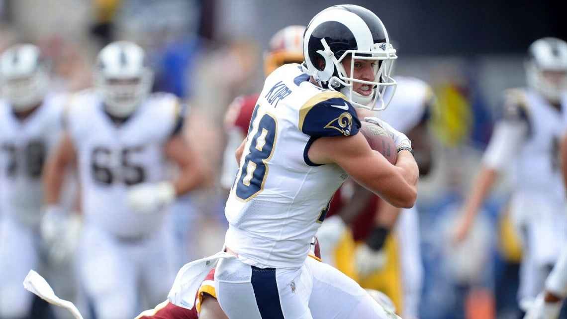 Rookie receiver race Cooper Kupp performing best through two weeks