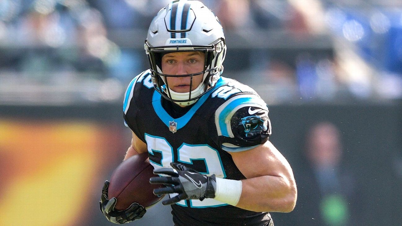 Christian McCaffrey sets Panthers' yardsfromscrimmage season record