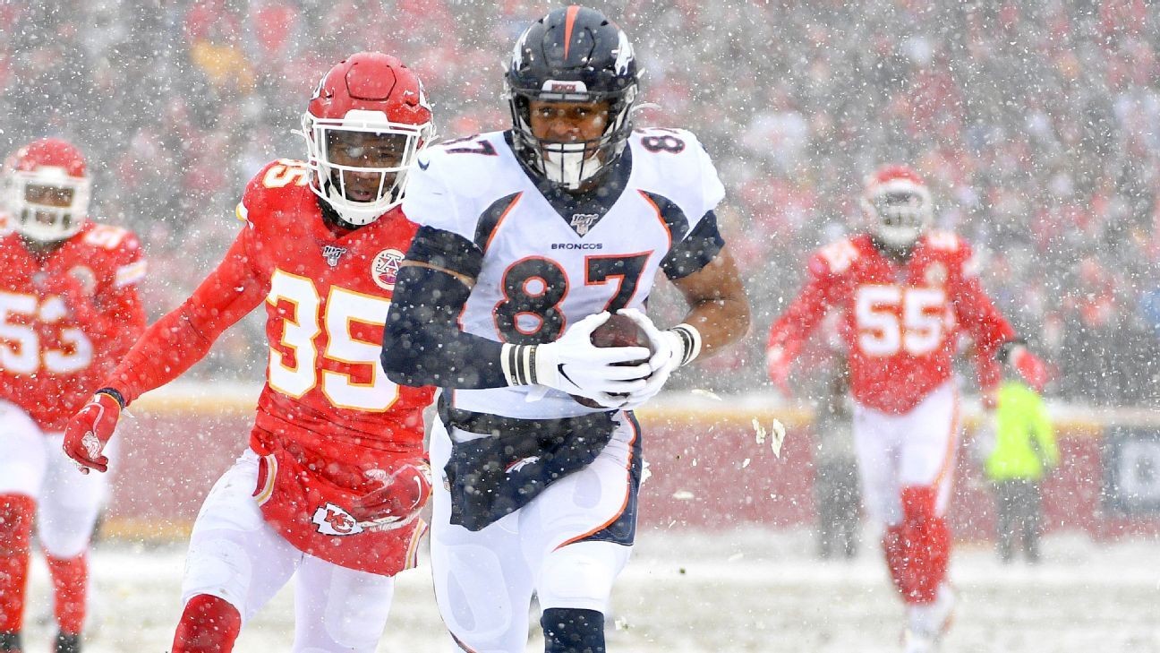 Broncos rookie Noah Fant in recordsetting position after