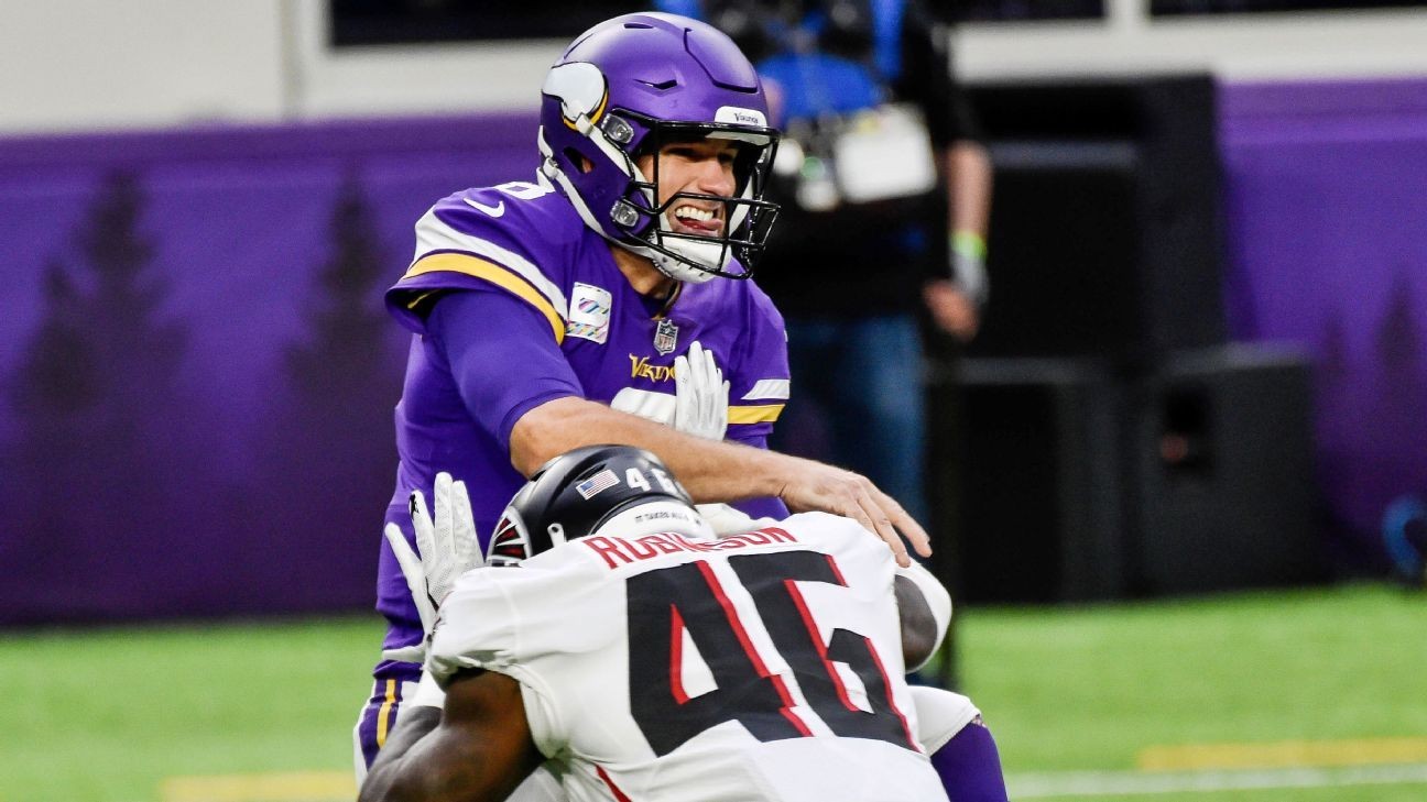 Vikings head into bye week with 15 record after losing to hapless Falcons