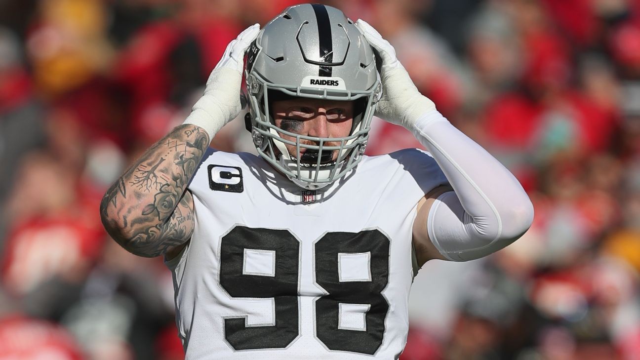 Raiders' Maxx Crosby Makes Pro Bowl After Rehab Stint, Gets Emotional