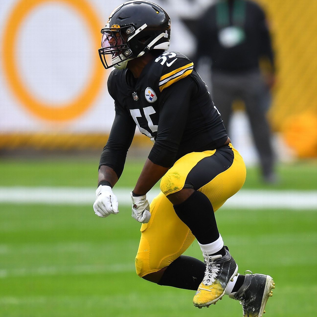 Pittsburgh Steelers linebacker Devin Bush leaves with knee injury