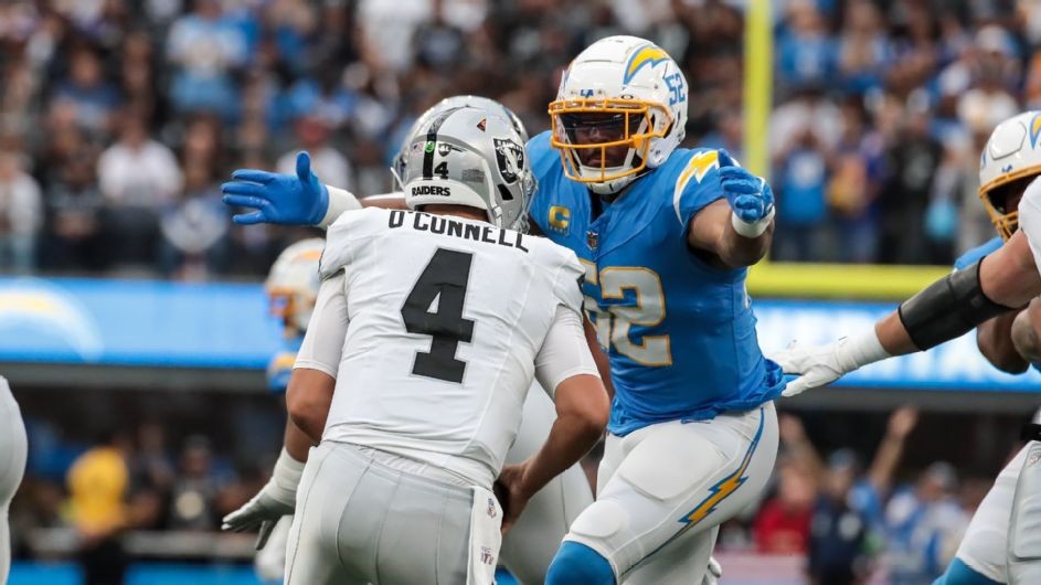 Khalil Mack's 6 Sacks for Chargers in Revenge Game vs. Raiders