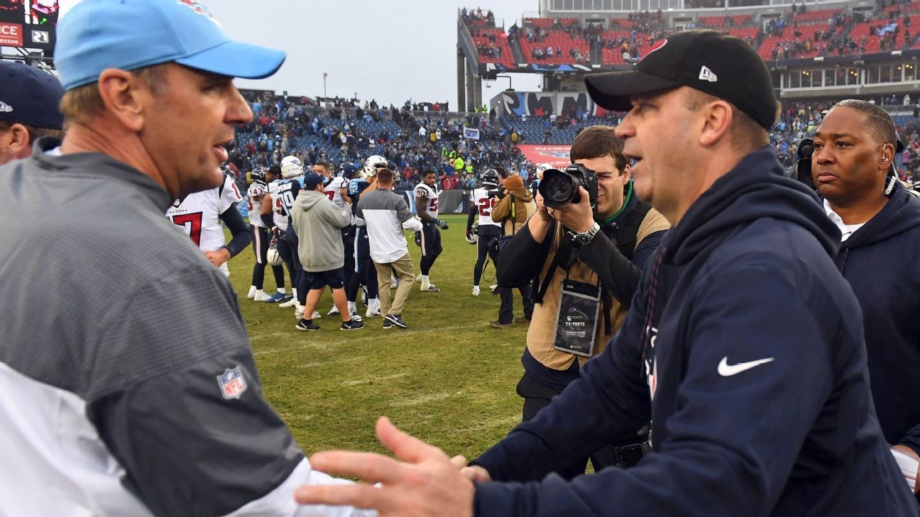 Mike Mularkey and Bill O'Brien share AFC South coach of the year