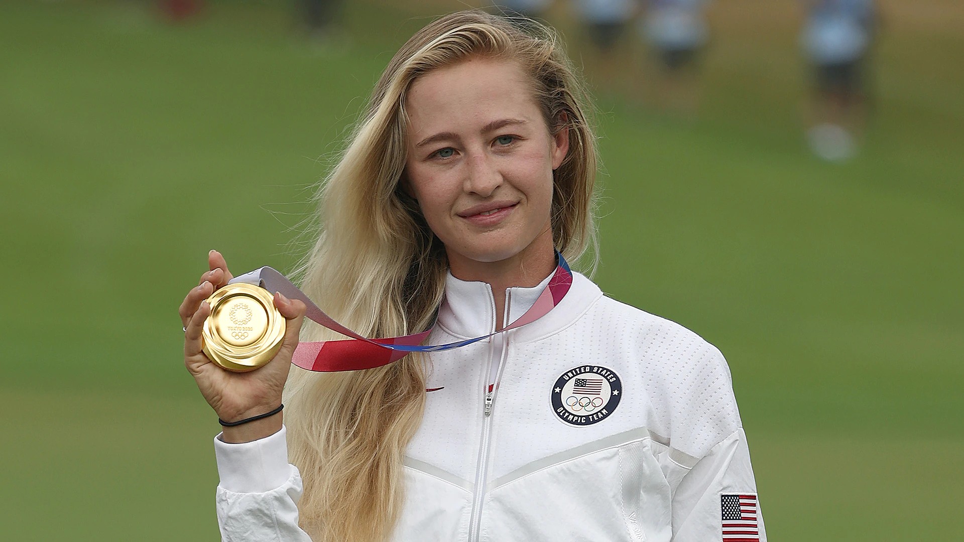 Nelly Korda wins gold medal in tightly contested final round at Olympics