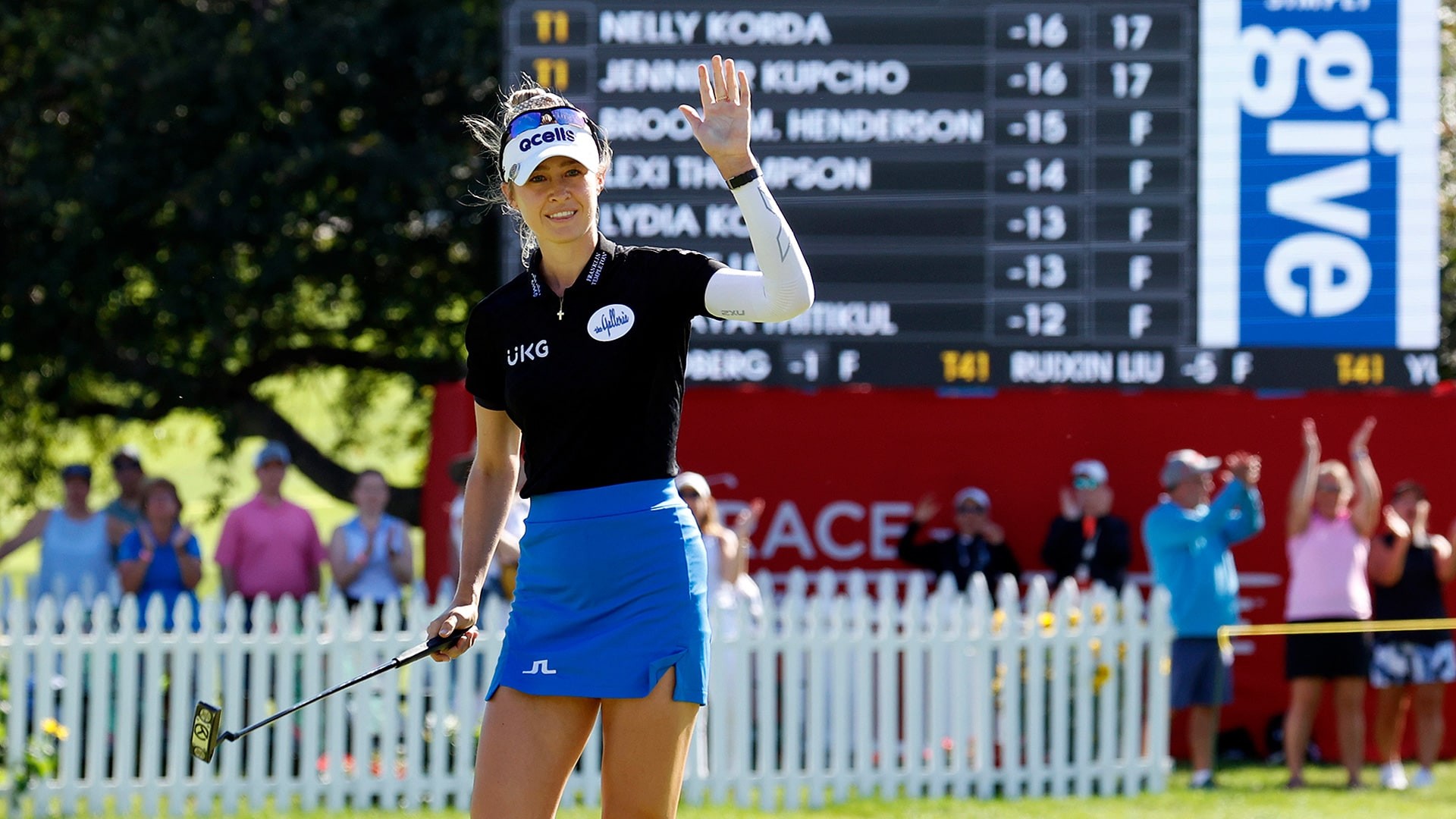 Defending champ Nelly Korda eagles final hole to lead Meijer LPGA Classic