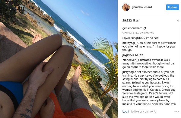 Oral Berri retorta FINALLY: Eugenie Bouchard officially reveals her boyfriend on Instagram