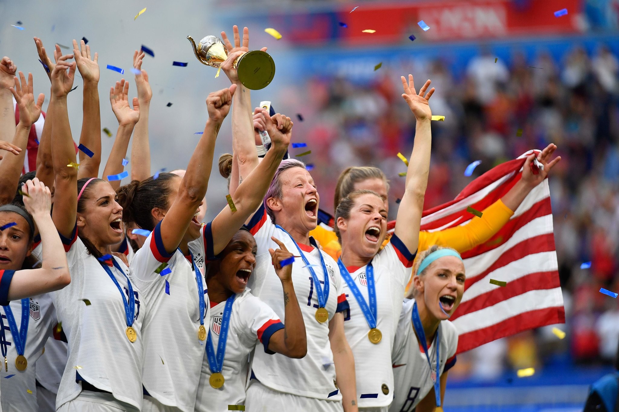 U.S. Wins World Cup and a Champion for Its Times