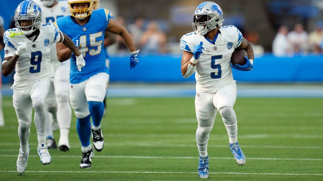 Lions RB David Montgomery Dashes For 75-yard Touchdown Vs. Chargers