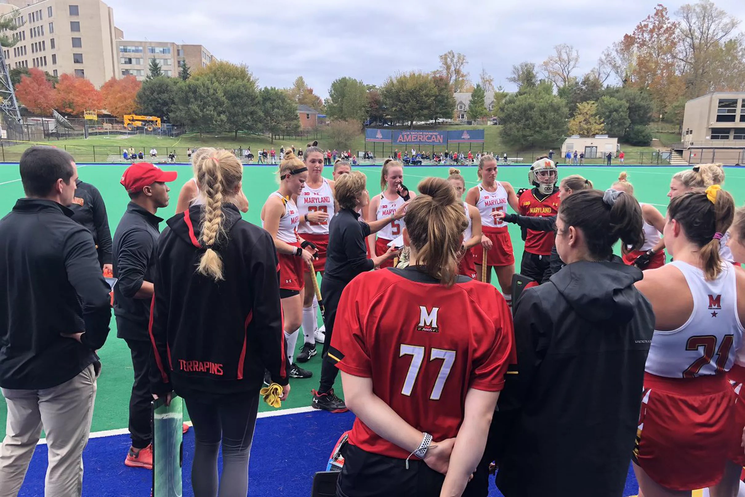 No. 2 Maryland field hockey survives upset, beats American 10