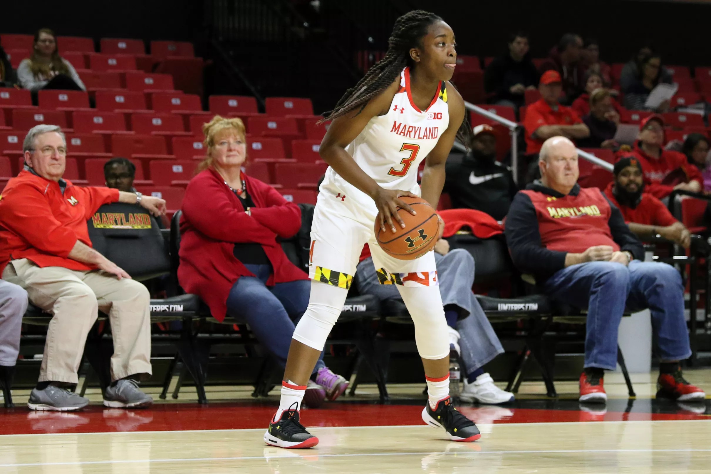 MM 12.8 Maryland women’s basketball guard Channise Lewis will likely