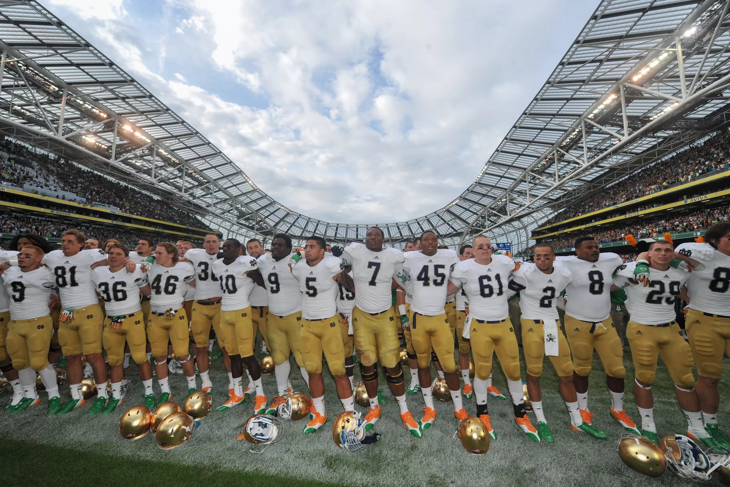 Notre Dame Football Kickoff time for Irish VS Navy in Ireland is set