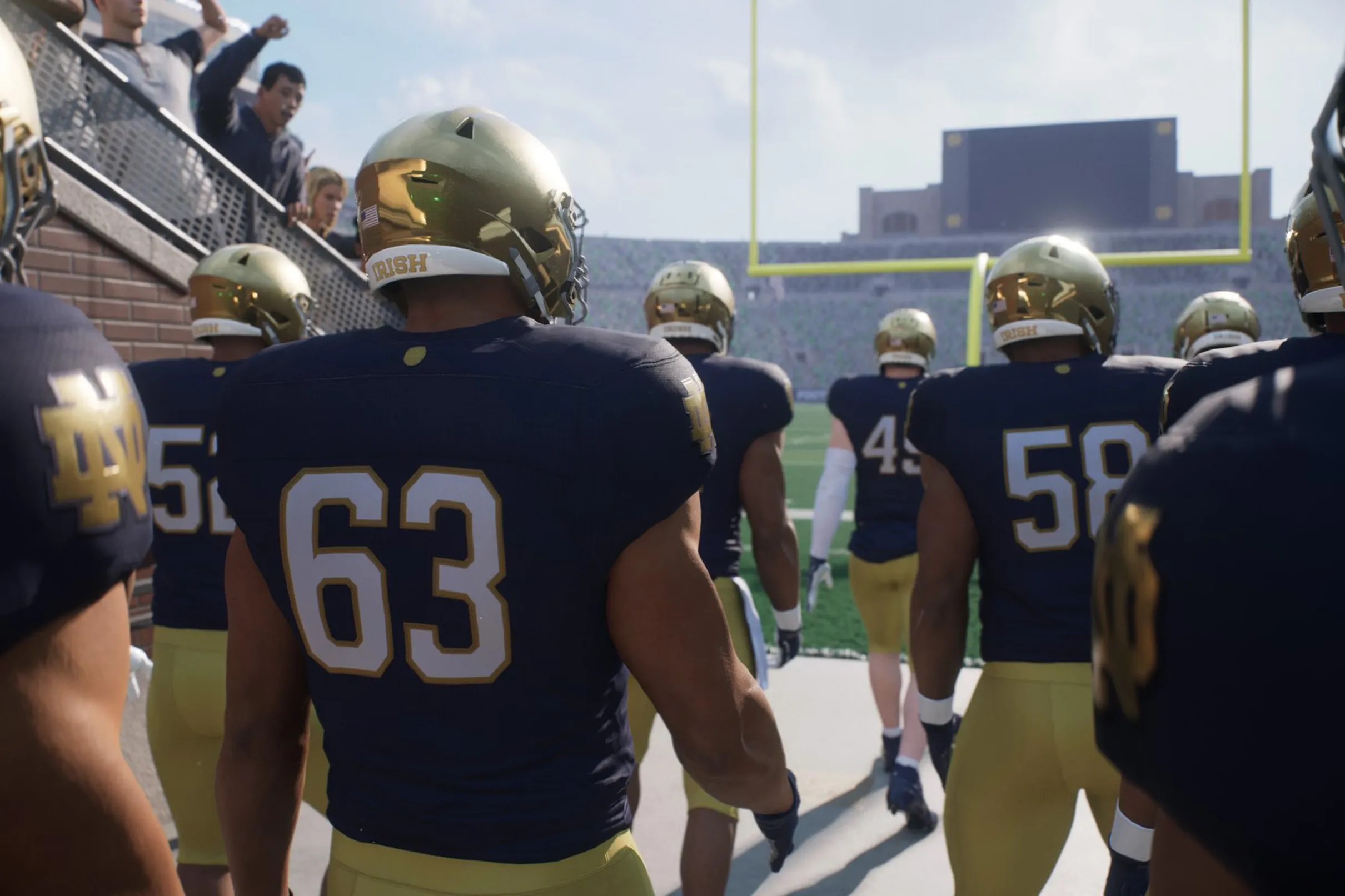 EA Sports Screenshots for NCAA Football 2025 sparks interesting Notre