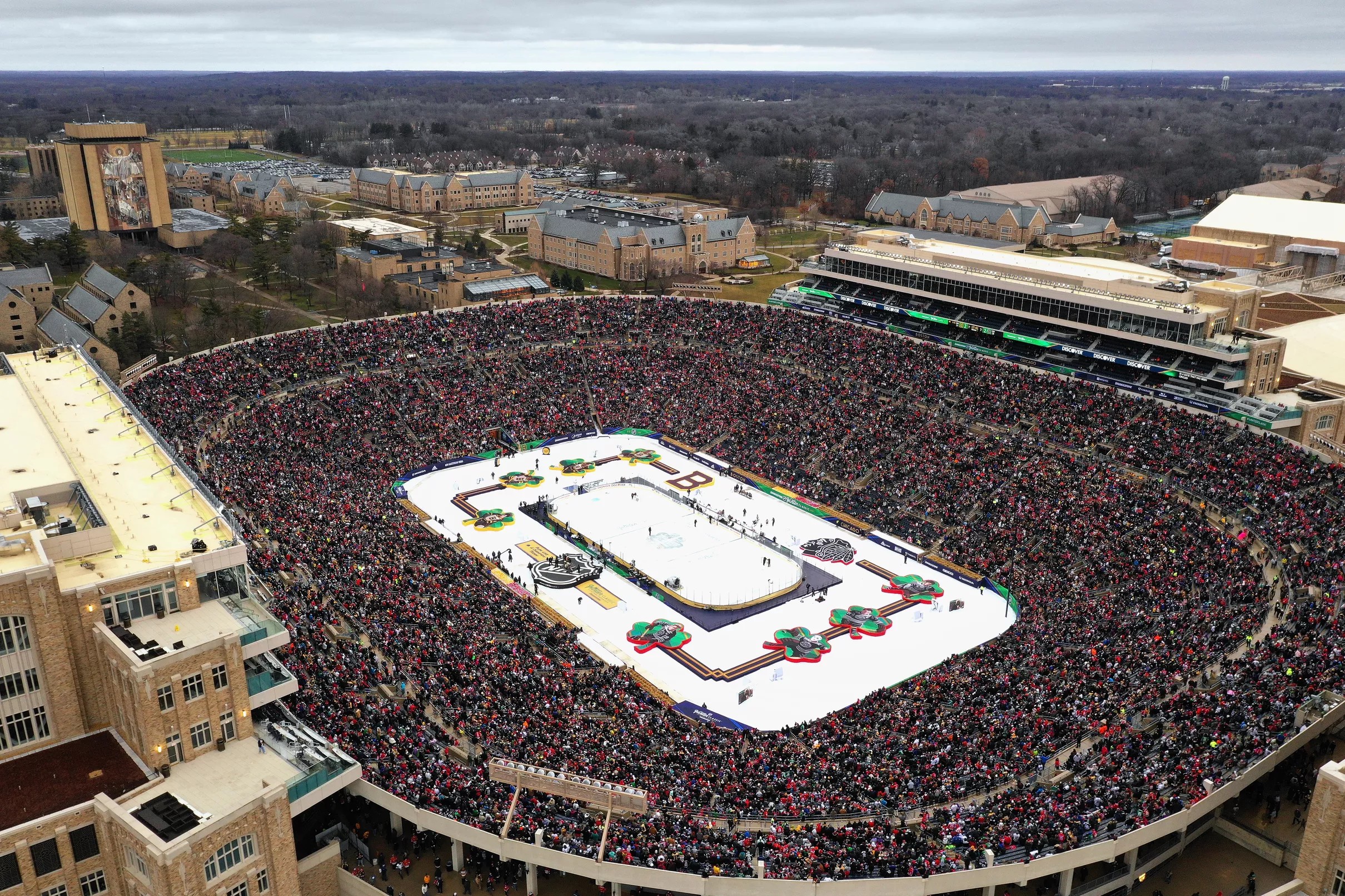 Irish Hockey: Michigan at Notre Dame Stadium Preview