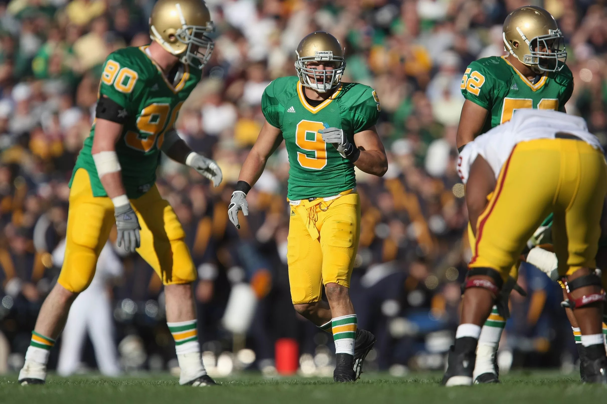 Does Notre Dame Have The Courage To Wear Green Jerseys men-s-green-notre-dame-fighting-irish-jersey-custom