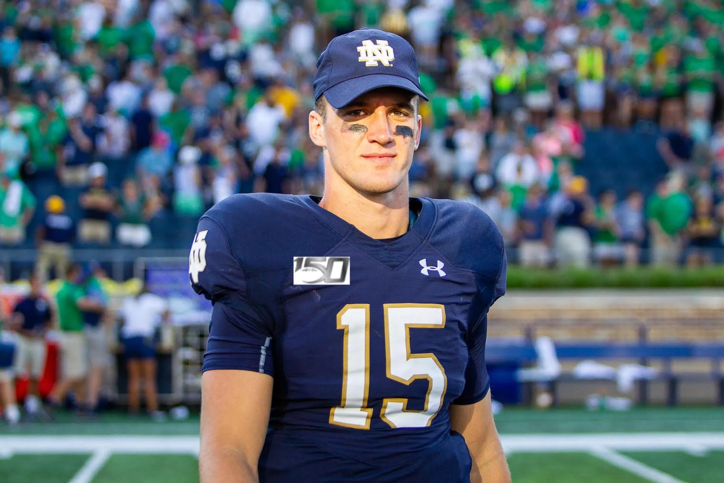 Notre Dame will wear a patch on its jersey to celebrate college