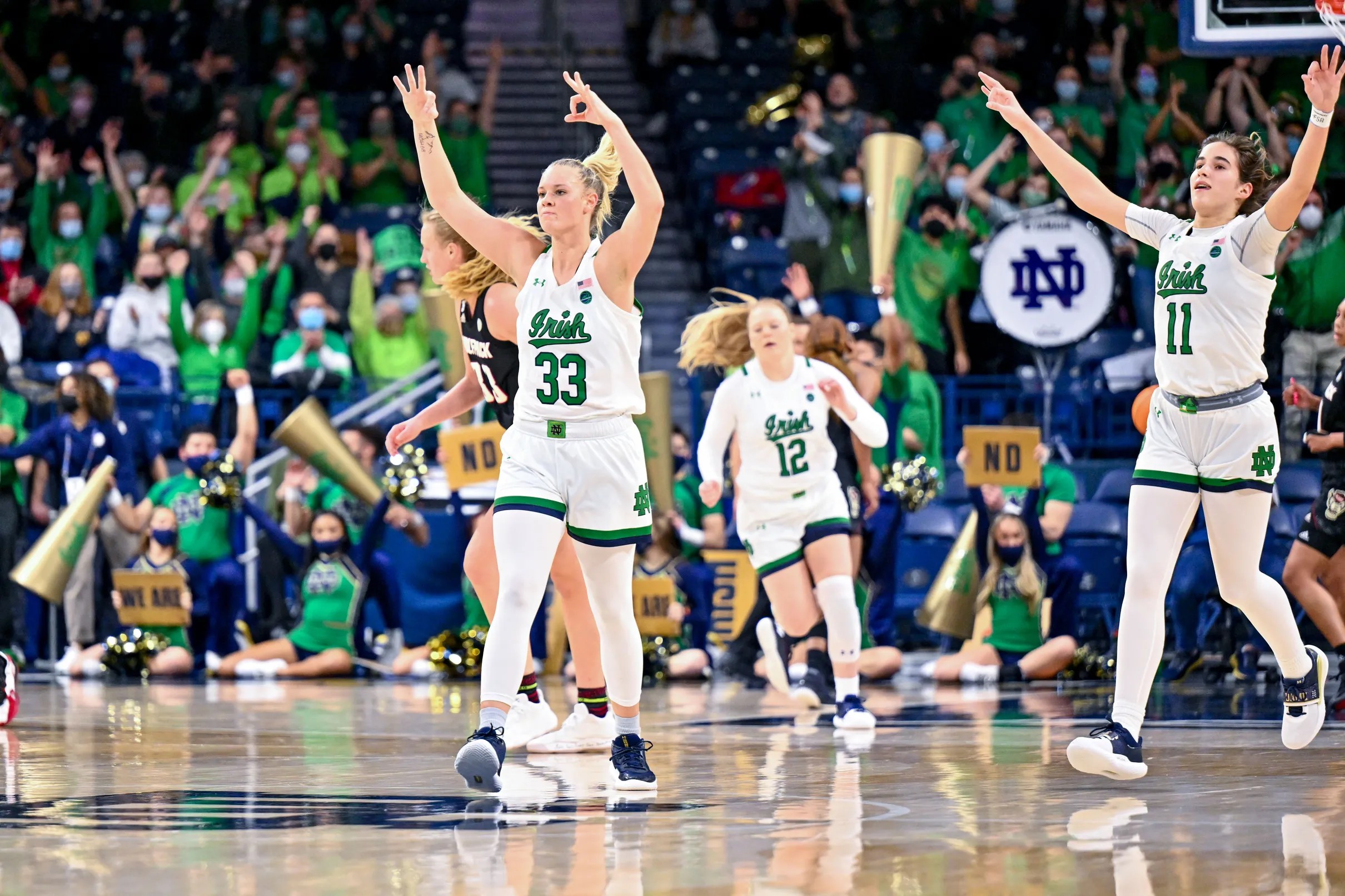 Notre Dame Women’s Basketball Fighting Irish Defeat 3 NC State