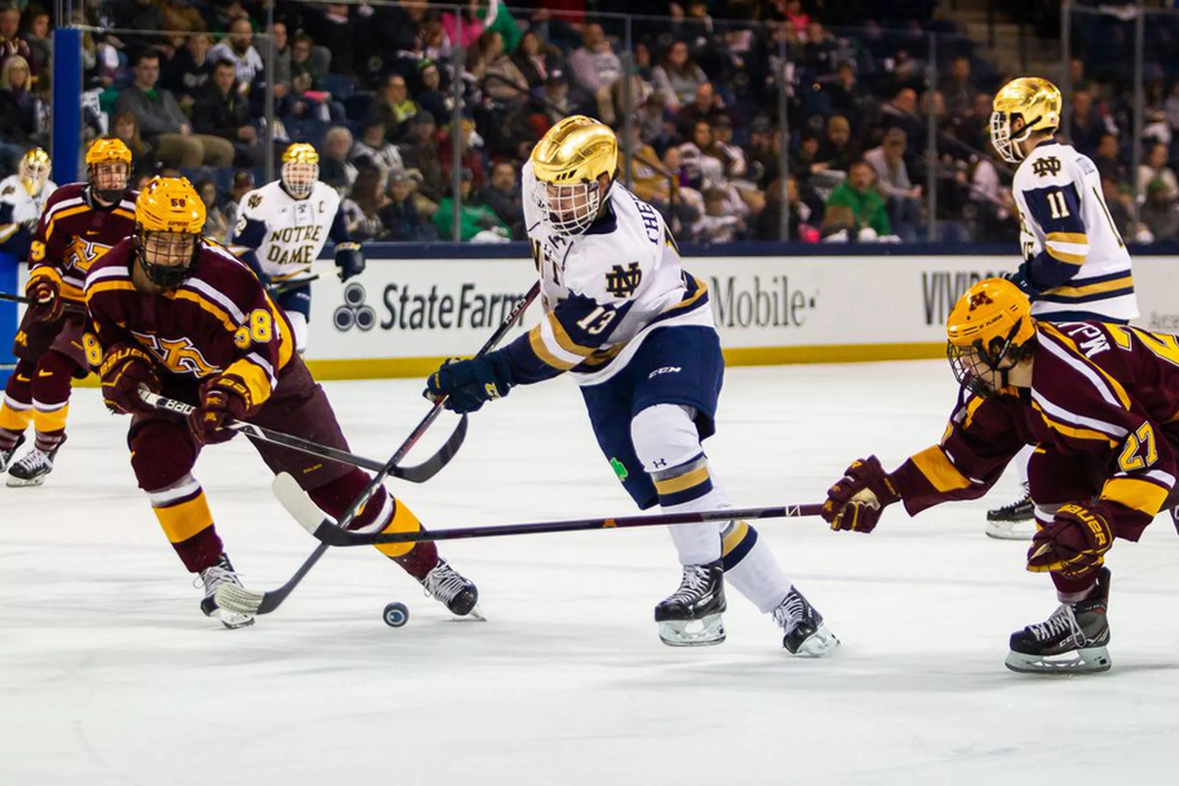 Notre Dame Hockey Irish Get it Done in Overtime to Earn Spot in Big