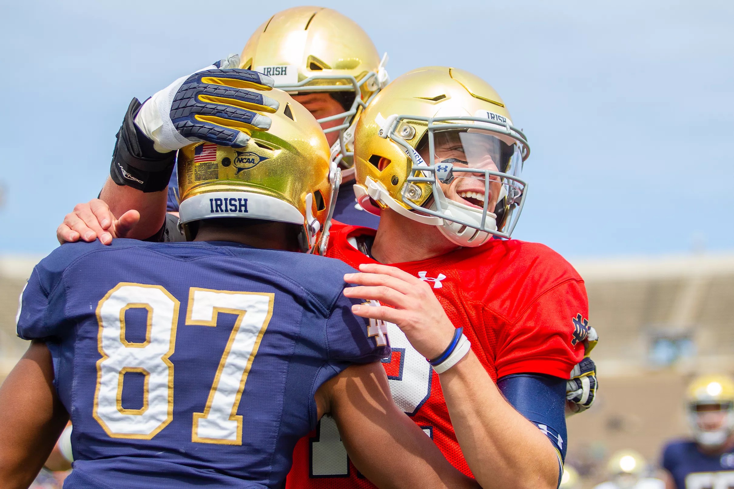Photo Gallery Notre Dame Fighting Irish Blue Gold Spring Football Game