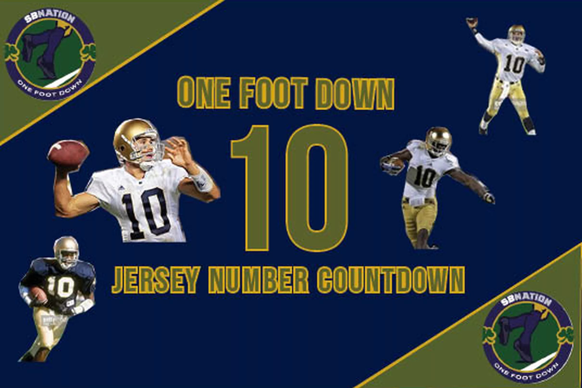 Notre Dame Football Jersey Number Countdown 10