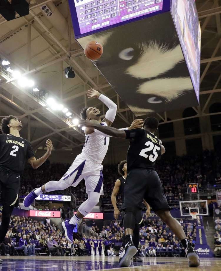 Washington Earns Share Of Pac-12 Title, Beats Colorado 64-55