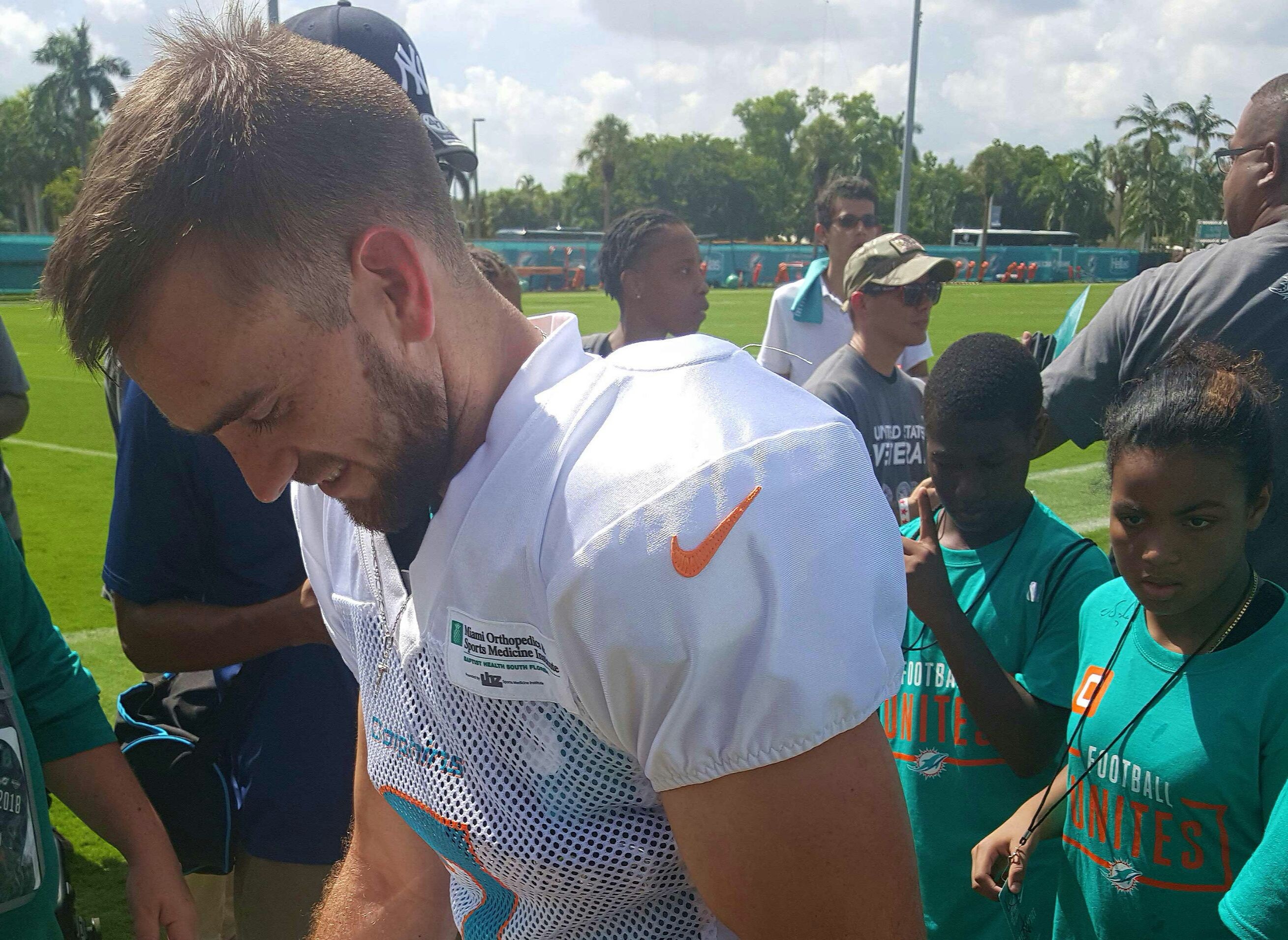 Jason Sanders has a great practice on Sunday