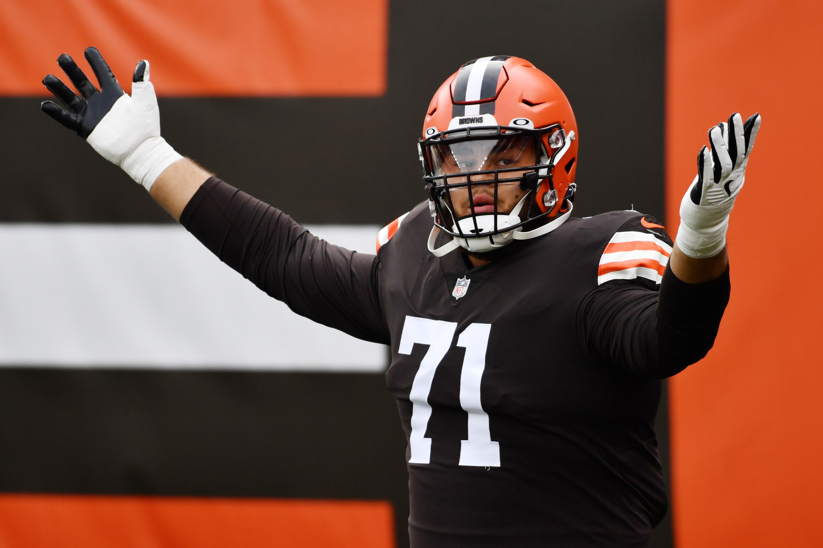 Cleveland Browns bye week report cards Offensive line