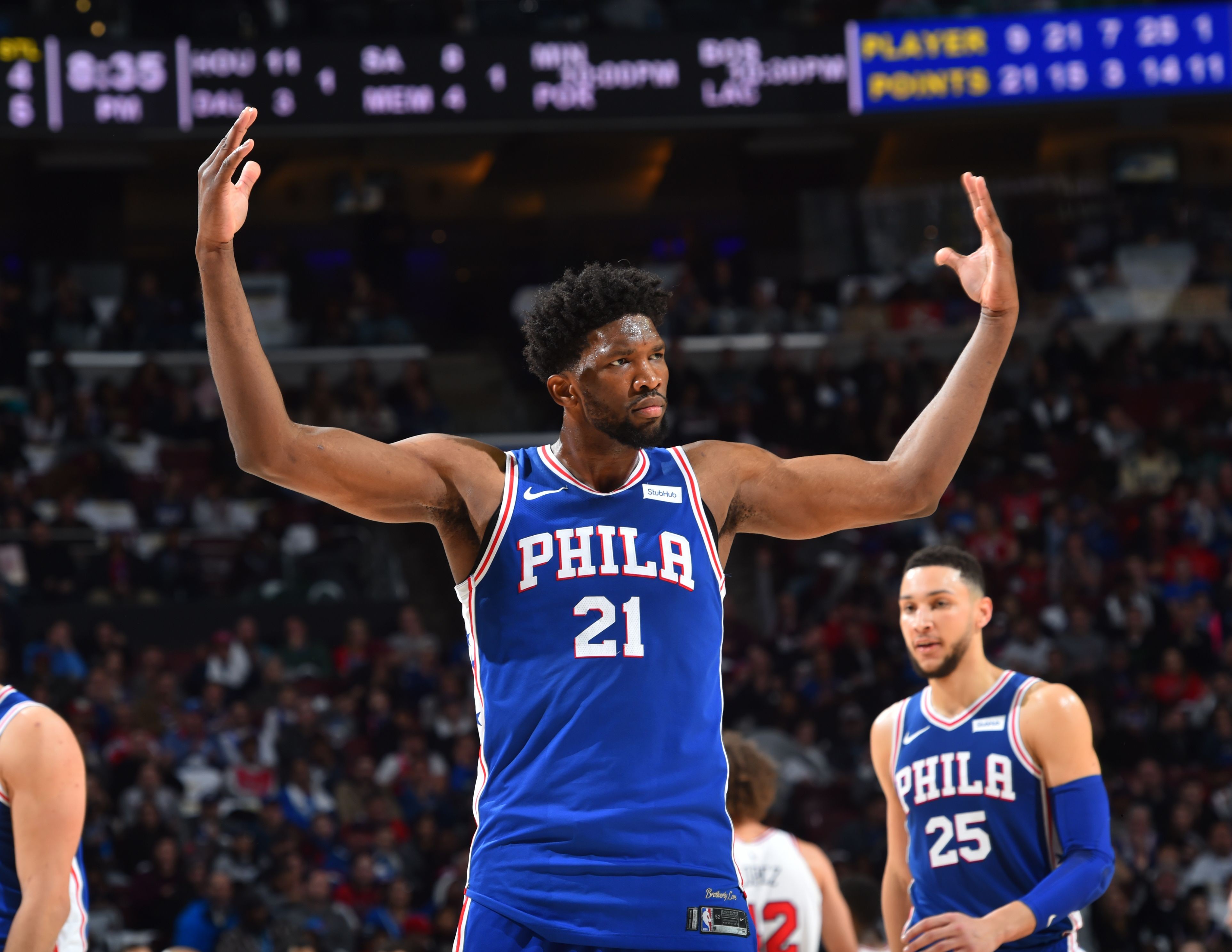 Joel Embiid will be by elite guard play in AllStar game