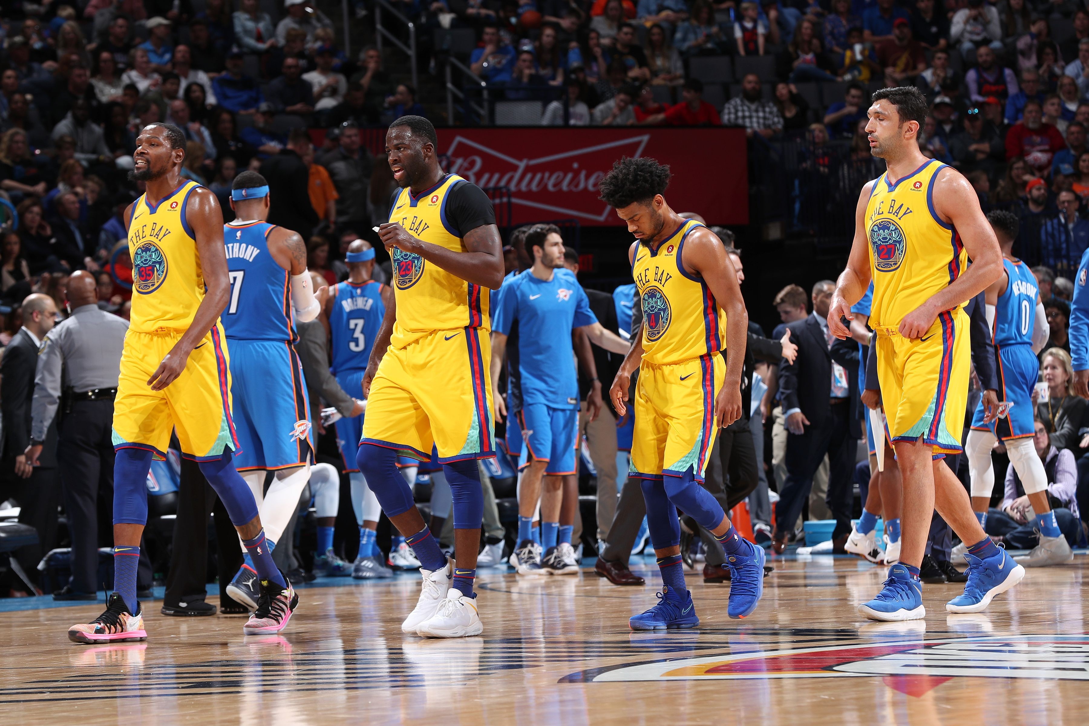 Golden State Warriors upset Thunder in Oklahoma City