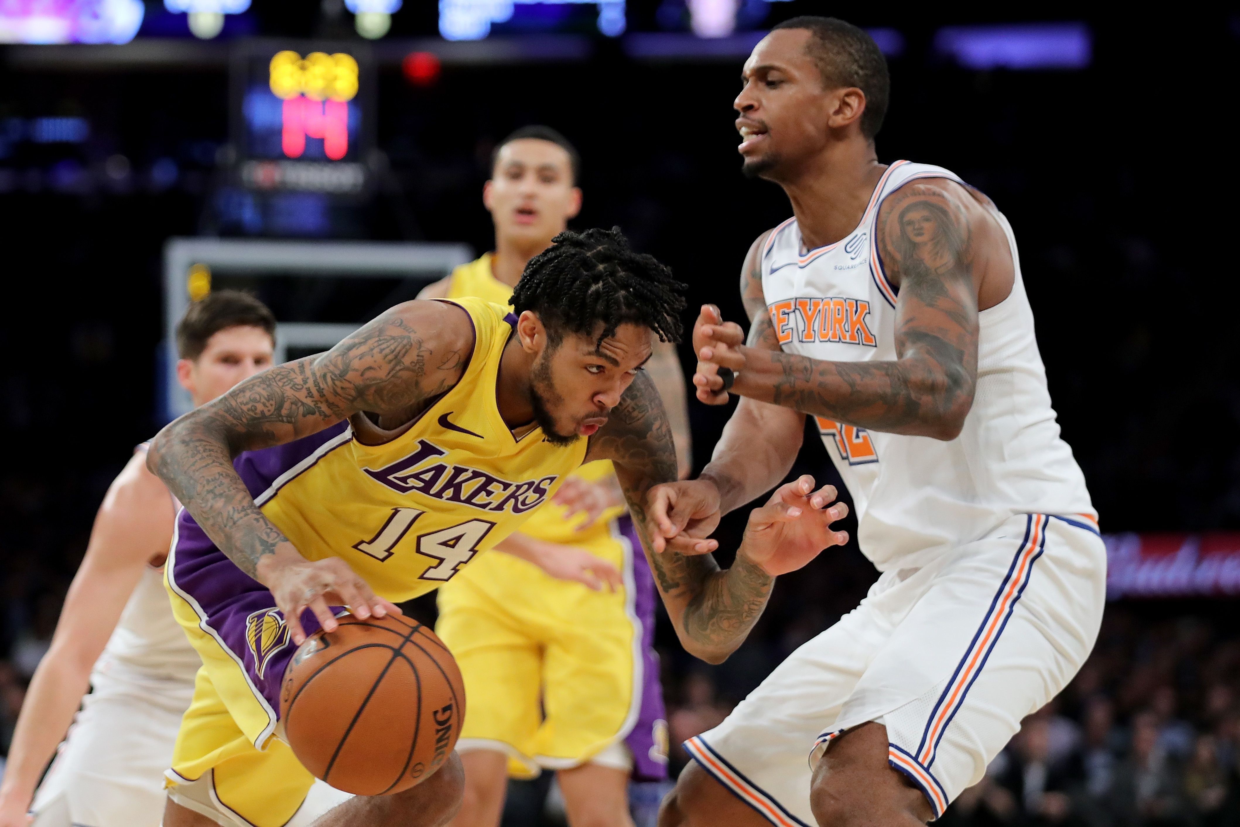 new york knicks vs los angeles lakers