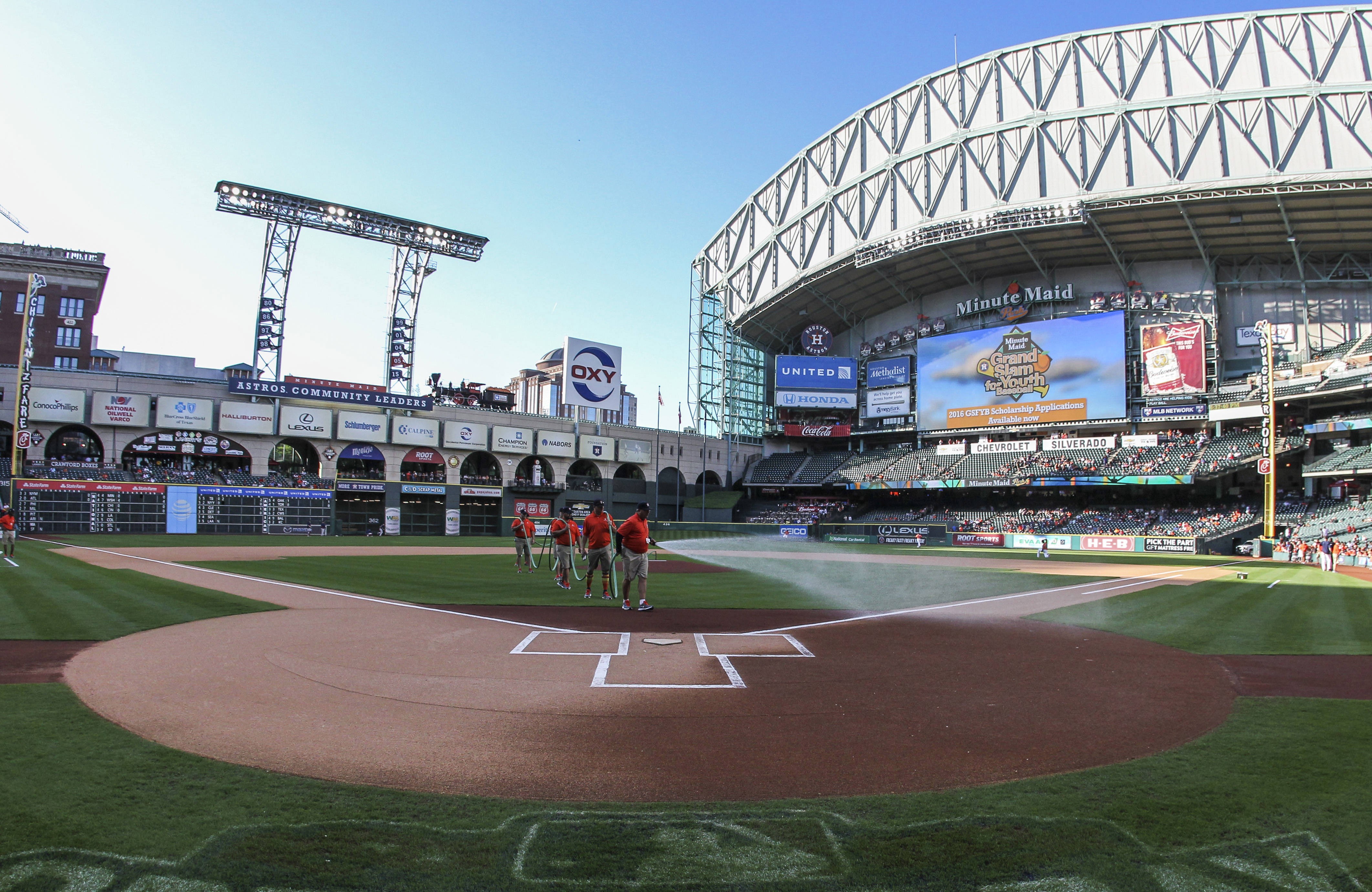 Houston Astros’ Home Minute Maid Park Is Starting To Take Shape