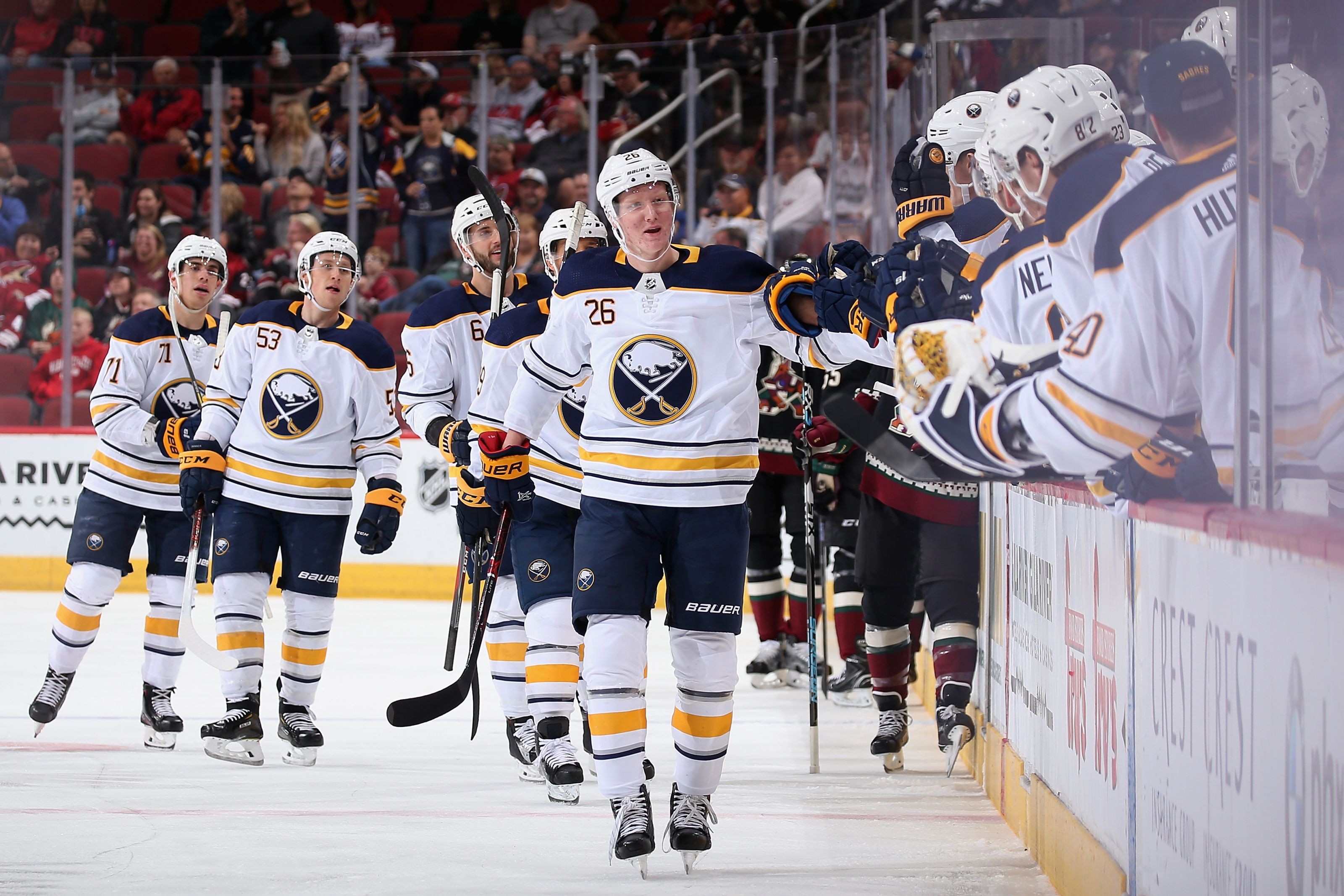 Buffalo Sabres Rasmus Dahlin’s First NHL Goal Highlights Win Versus Coyotes