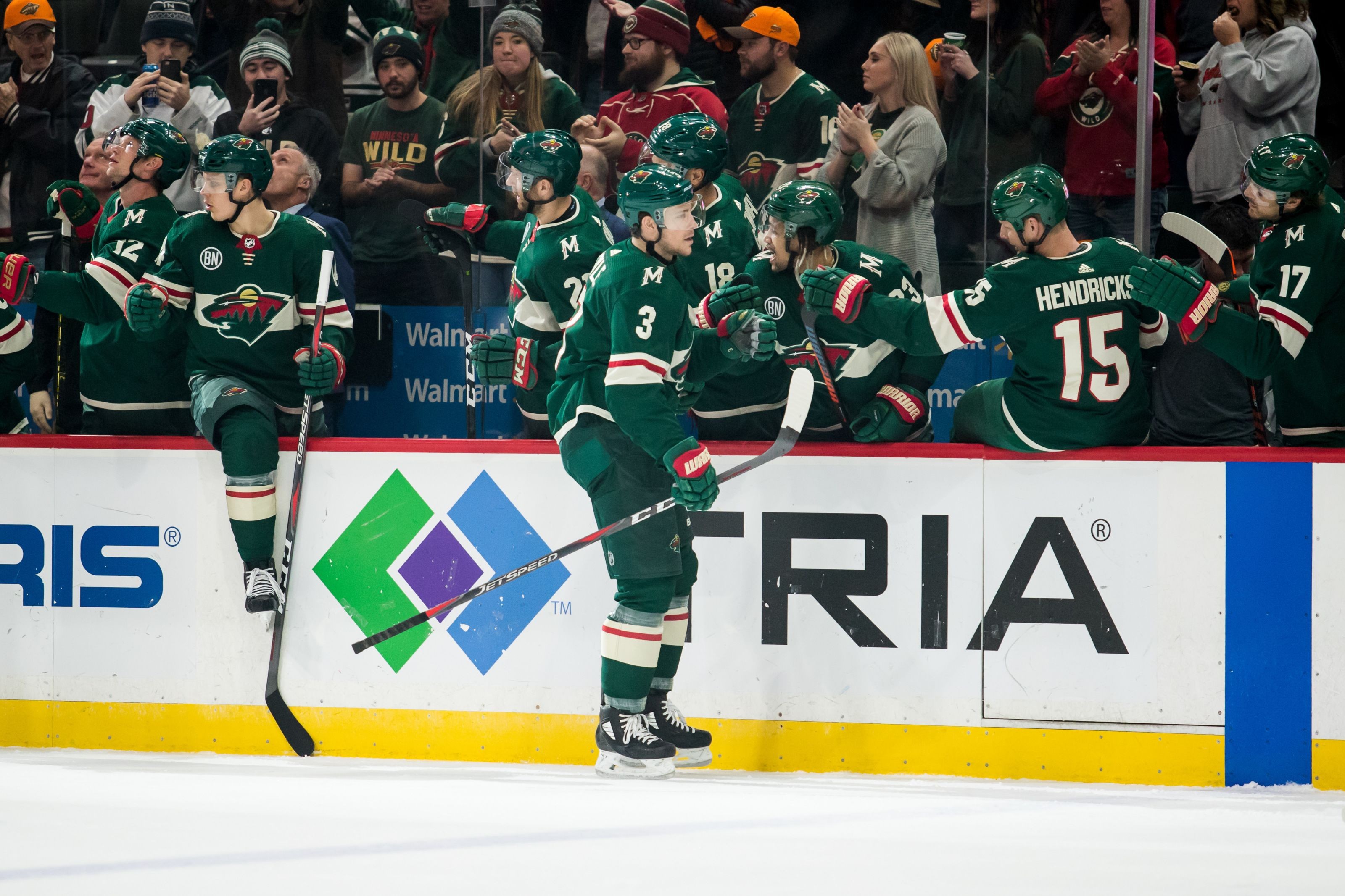 Minnesota Wild Five goals across first two periods versus Vancouver