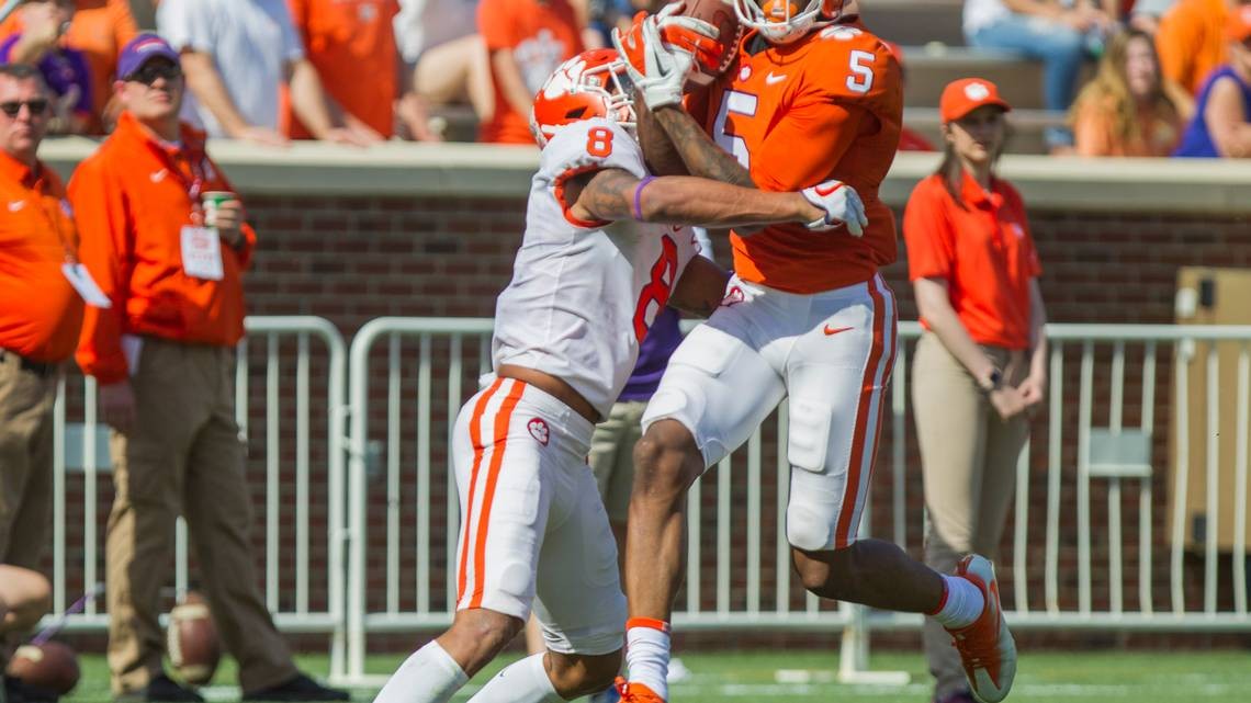 Clemson spring game Chase Briceled team wins as Tigers celebrate