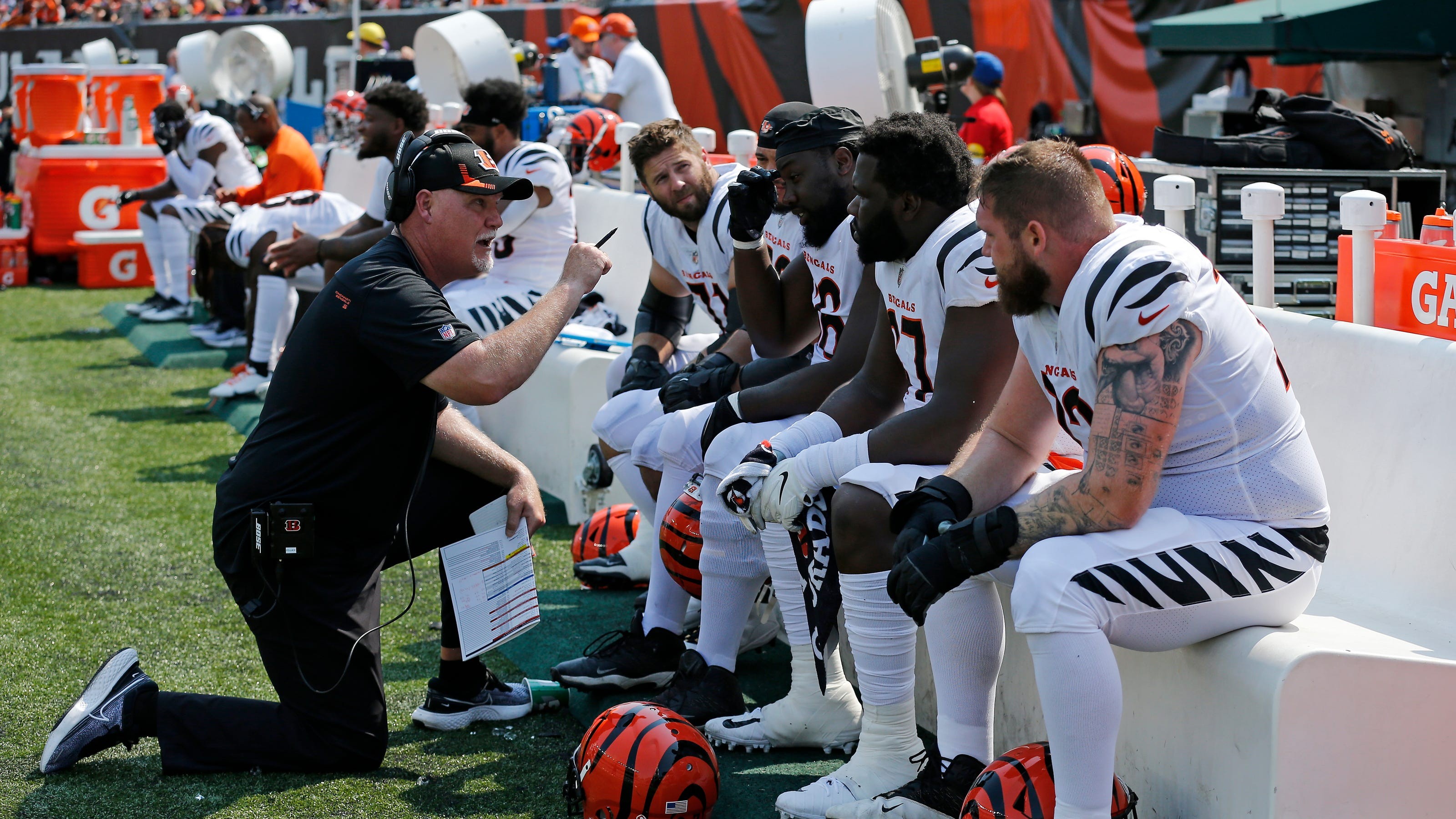 Jackson Carman looks to get his first NFL start against the